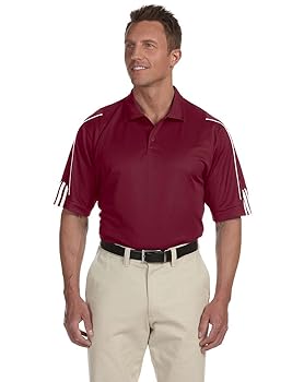 Amazon.com: Adidas Golf Men's ClimaLite 3-Stripes Cuff Polo